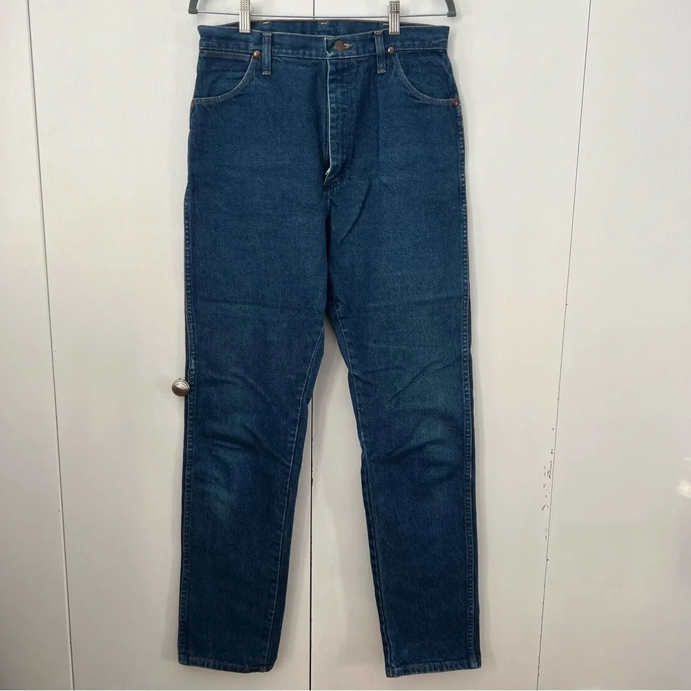 90s Wrangler 14MWG Cowgirl Blue 15x34 Vintage Made in USA Jeans Womens
